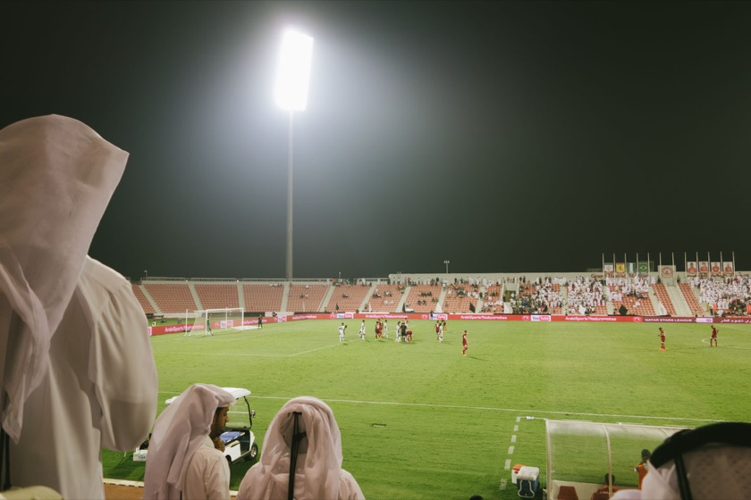 Al Sadd versus Al Arabi at Grand Hamad Stadium in Doha, Qatar.