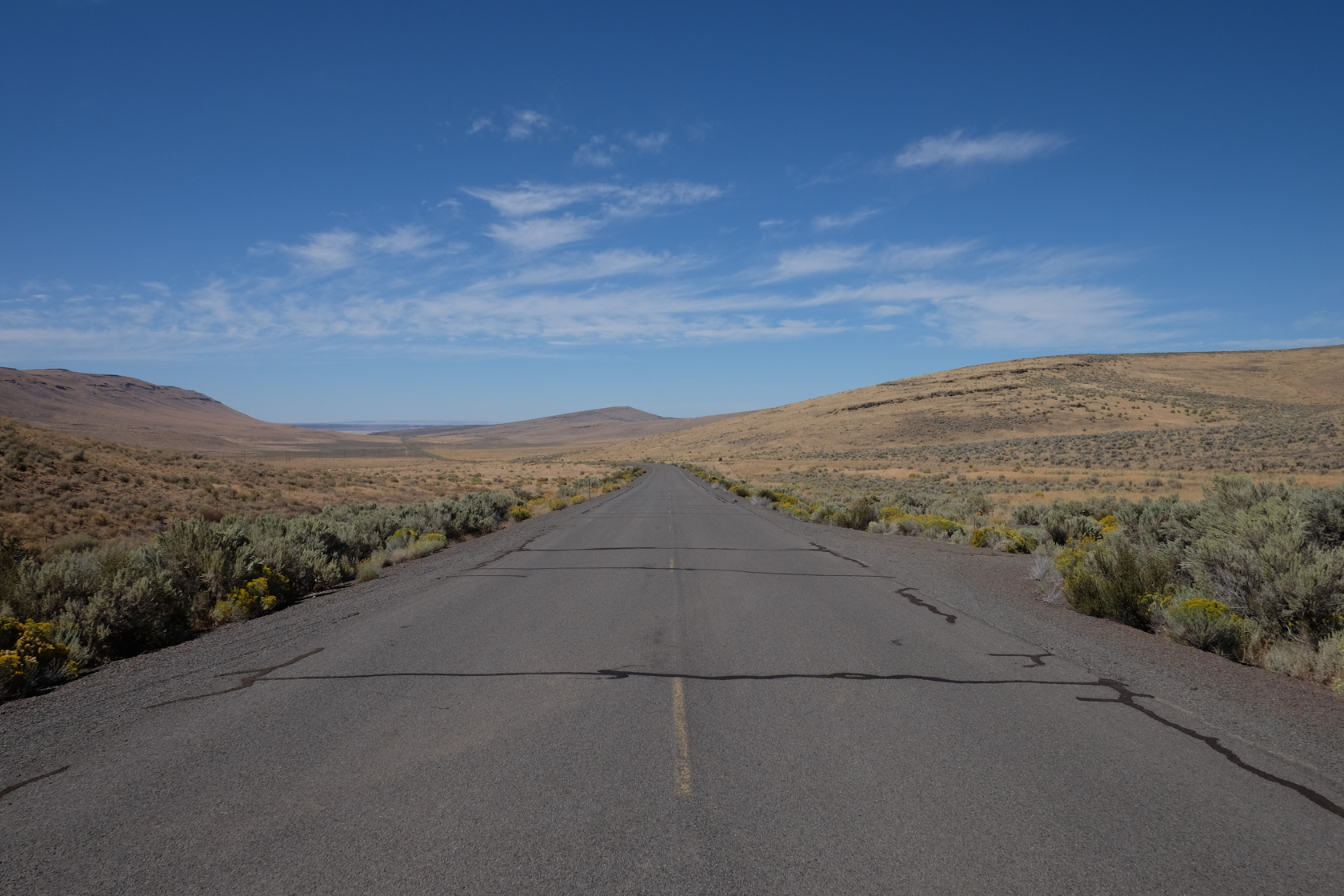 On the way from Frenchglen to Fields, I had to stop and take a picture of the long, empty highway. It was hard to imagine that we were still in Oregon.