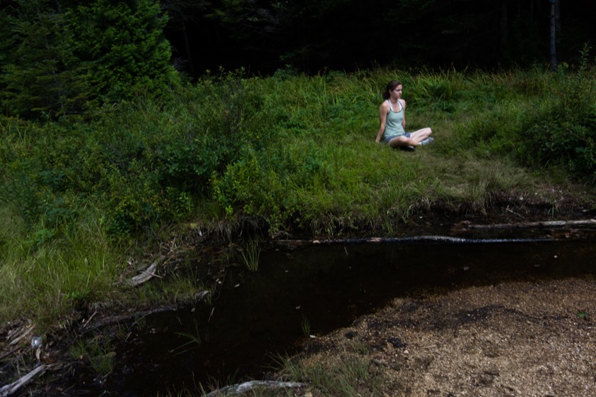 More Rachael meditating