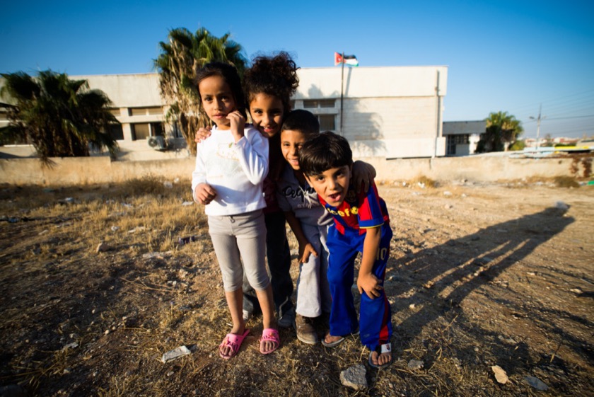 A group of kids we met walking around Madaba