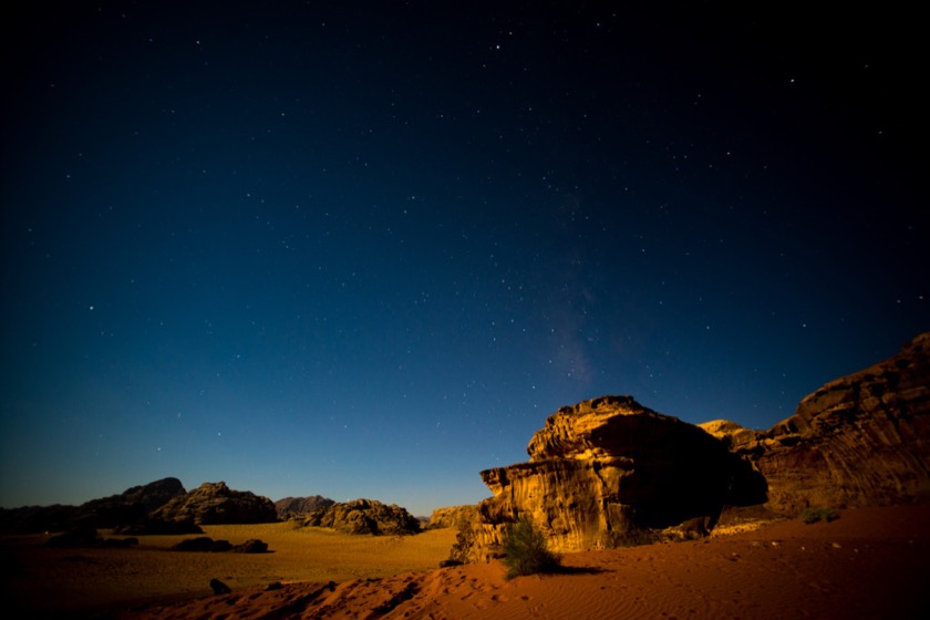 The moon was full which prevented us from seeing too many stars, but it lit up the ground and made for some great photography.