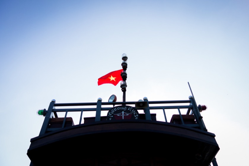 Our boat, the Mekong Eyes