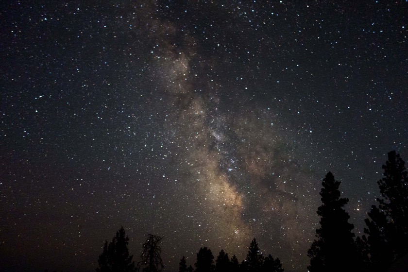 This was no trick of photography: You could see the Milky Way on all of its vibrant glory. We learned that the dark sections are caused by galactic dust blocking the stars behind.