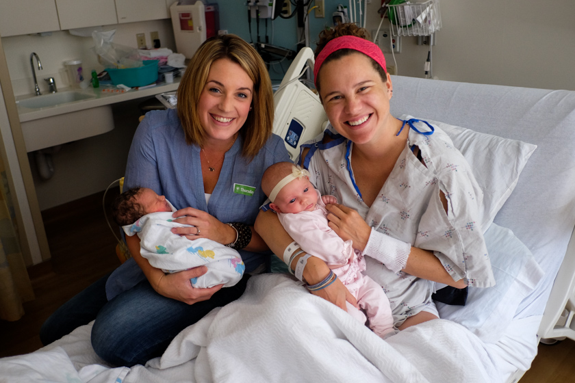 kjerstine and rachael with babies