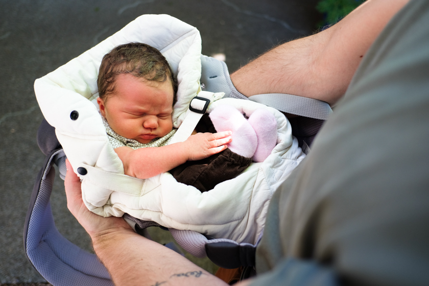 idara in baby carrier