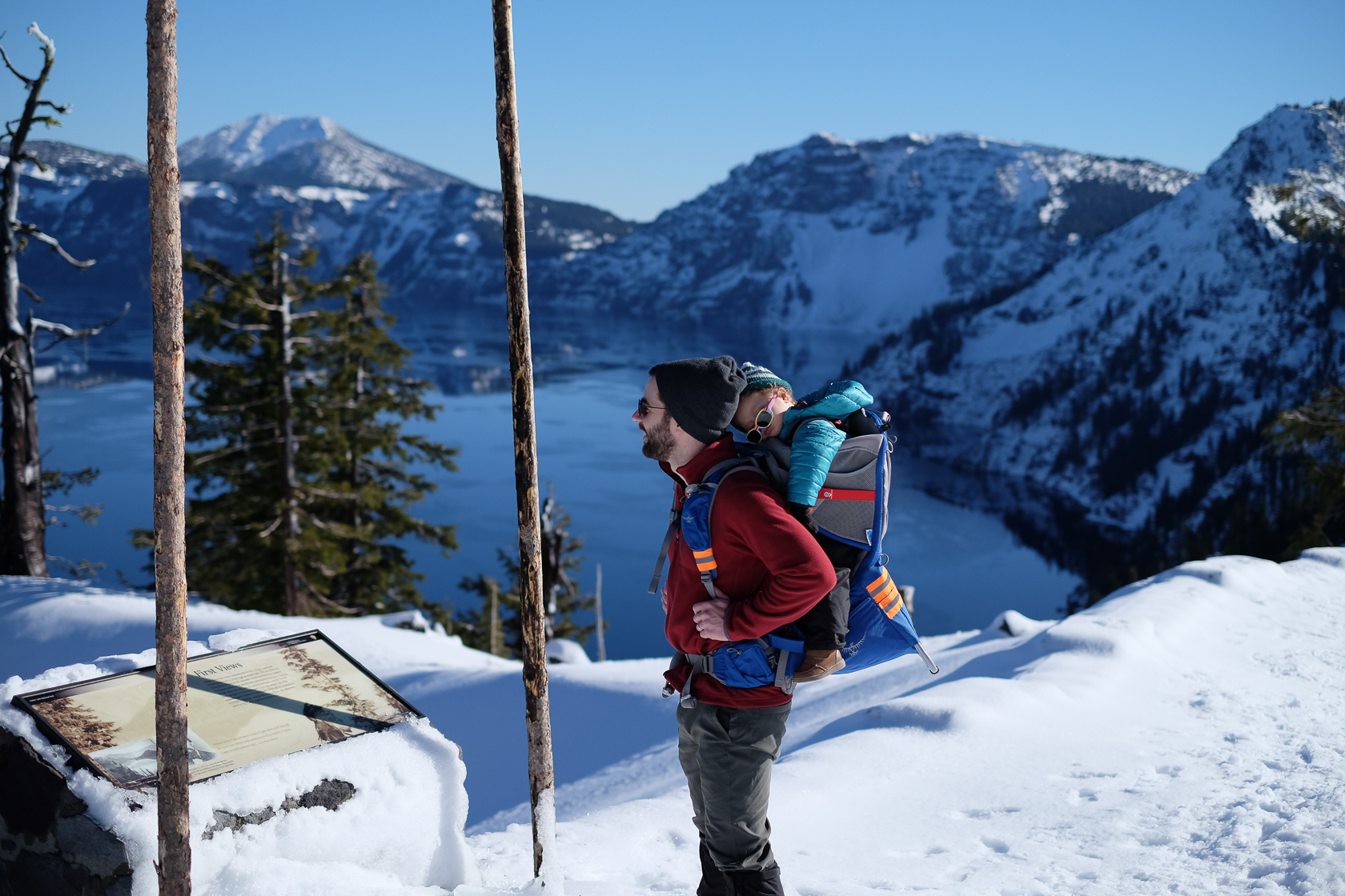 idara enjoying crater lake