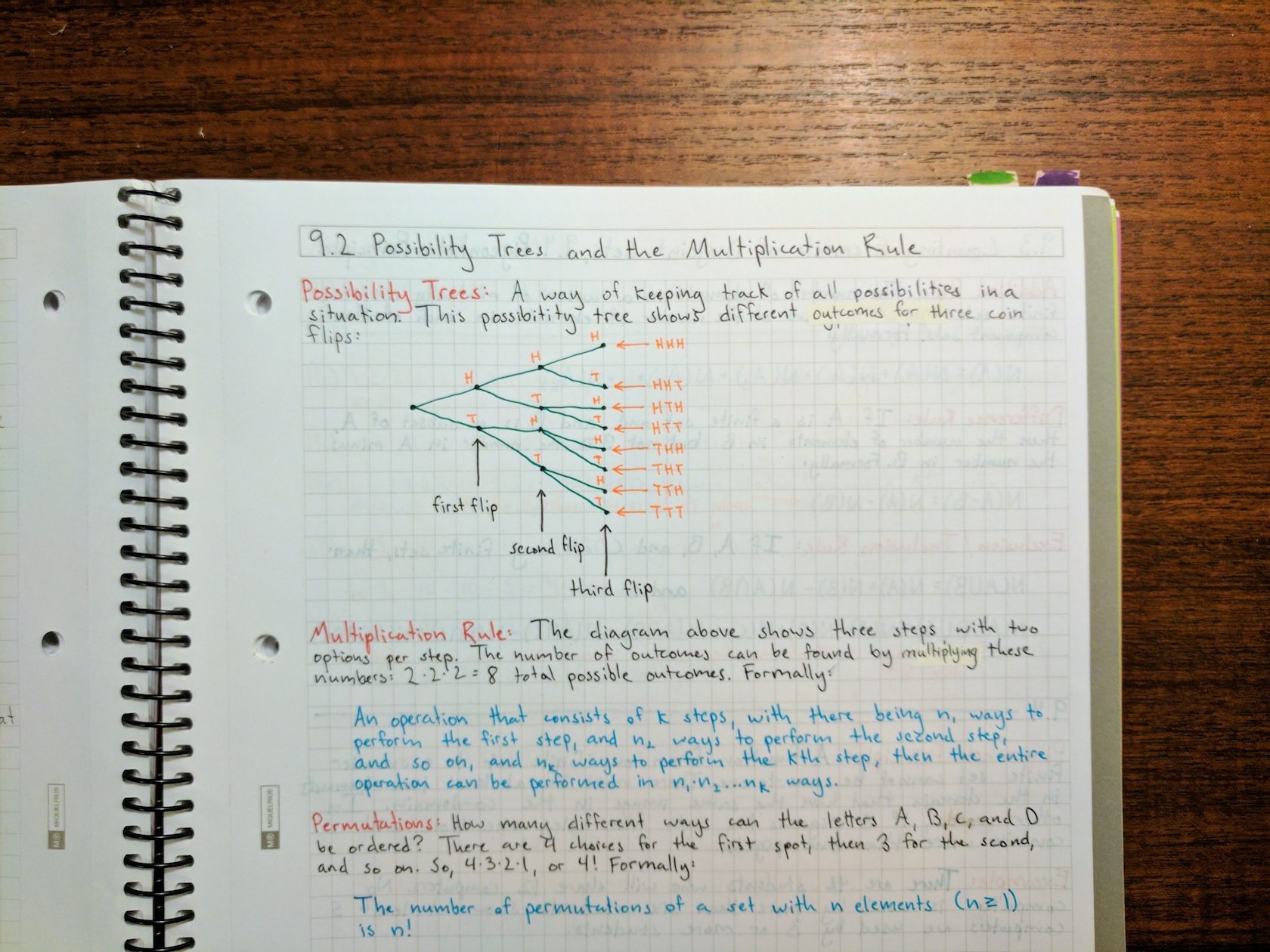 Notes. Miquelrius grid notebook and Marvy LePen pens.