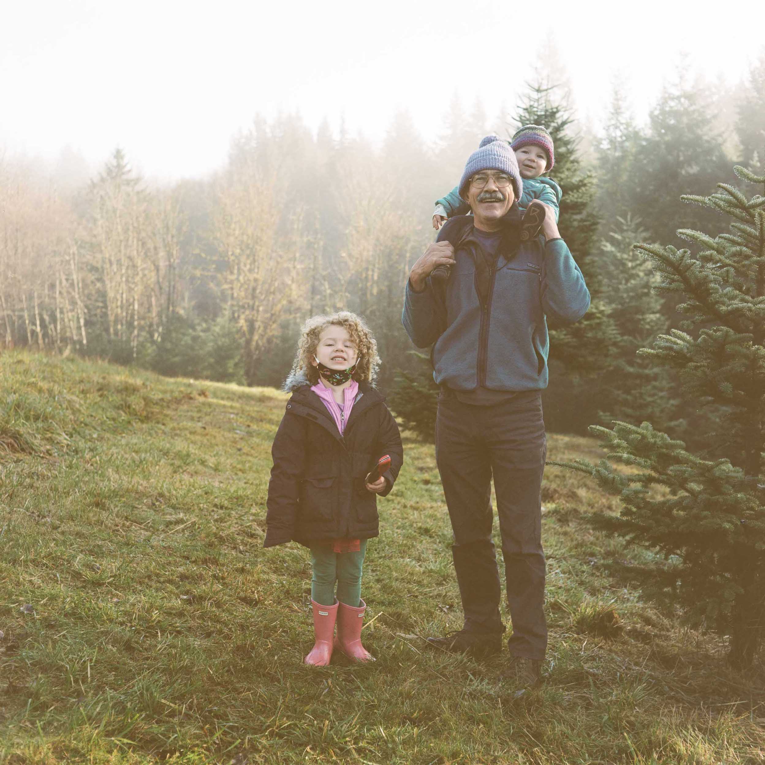 oren at the christmas tree farm