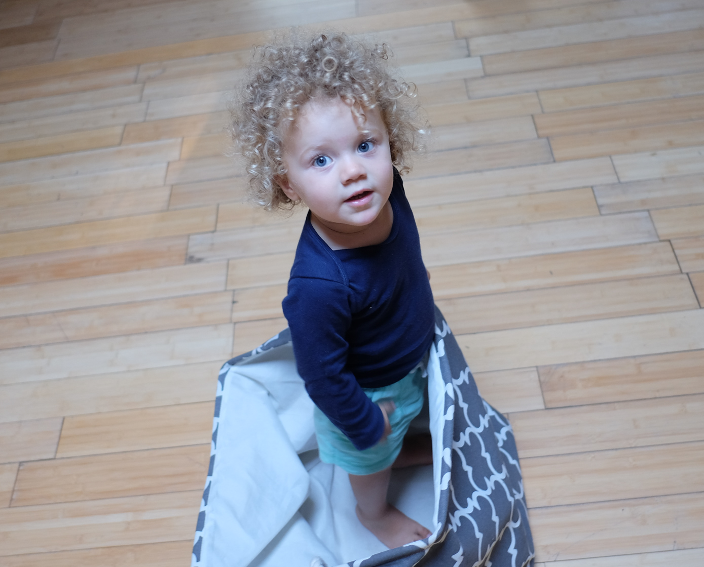 idara standing in a basket