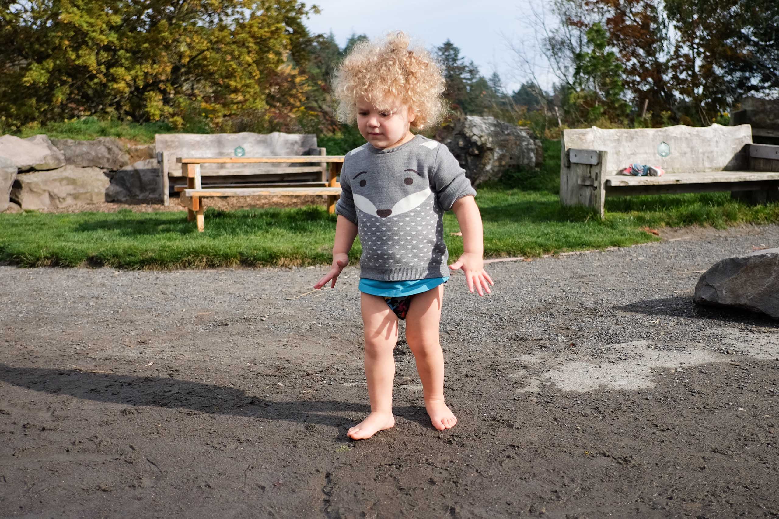 walking on sand