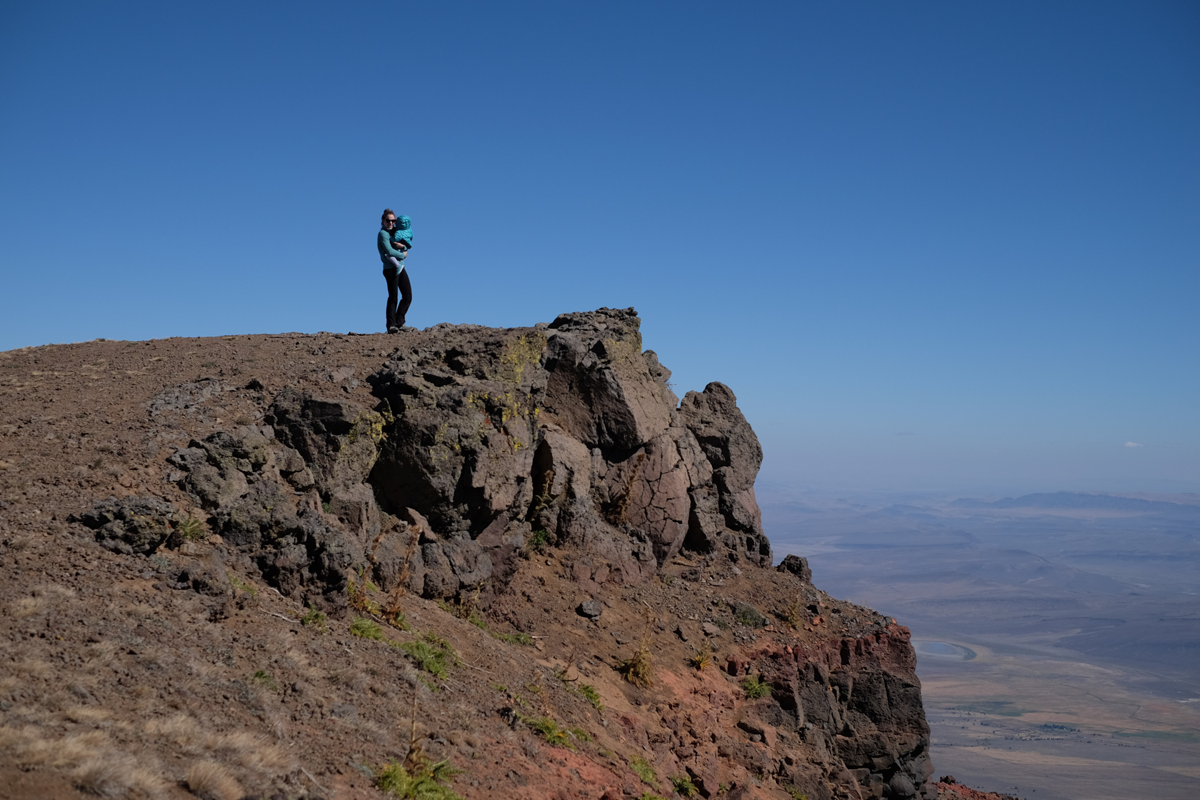 The ridgeline of the Steens rises a vertical mile above the Alvord Desert, which makes for a beautiful vista.