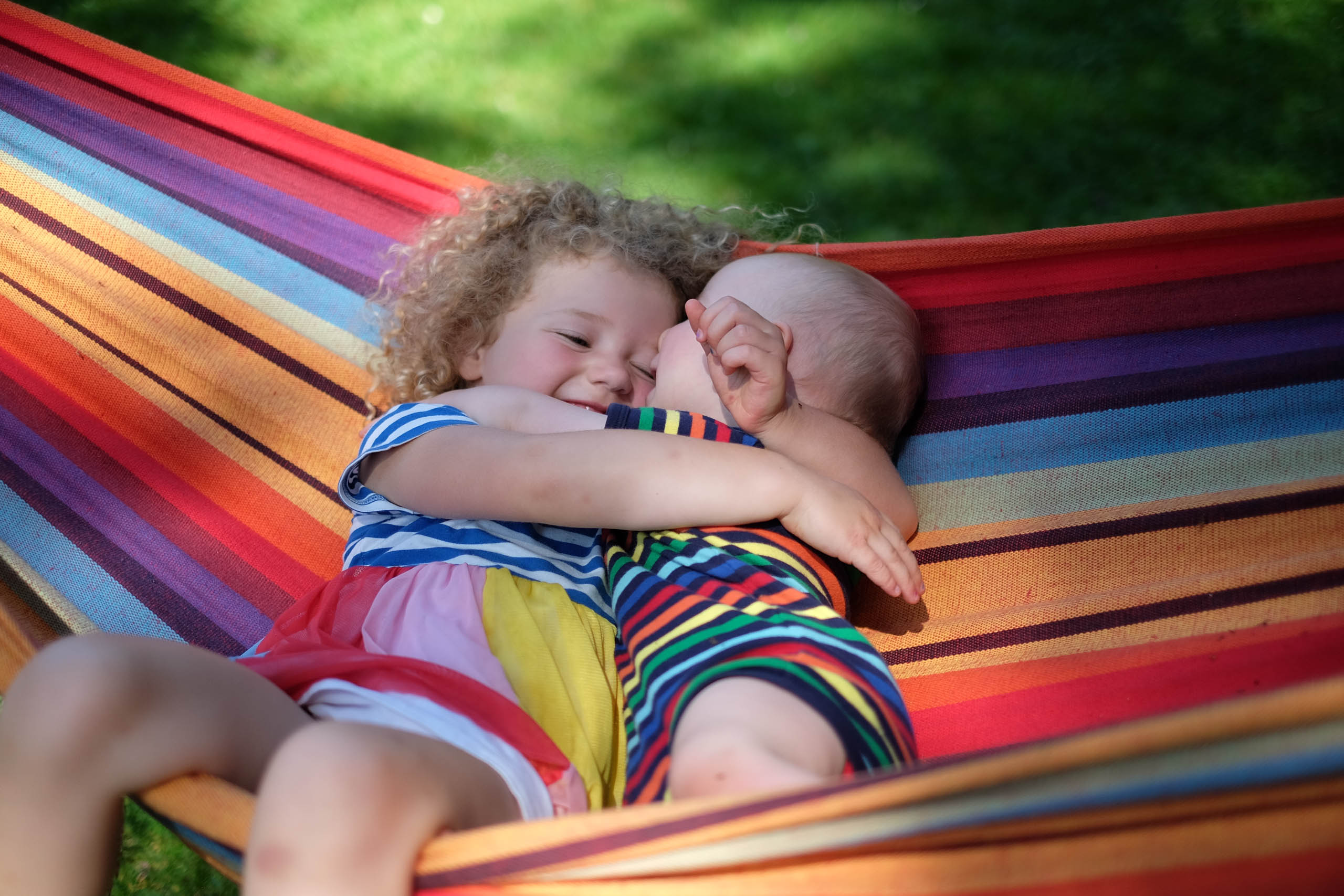 oren and idara in a hammock